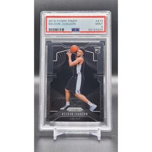 2019 Panini Prizm KELDON JOHNSON PSA 9 RC Rookie Card San Antonio Spurs Team Usa